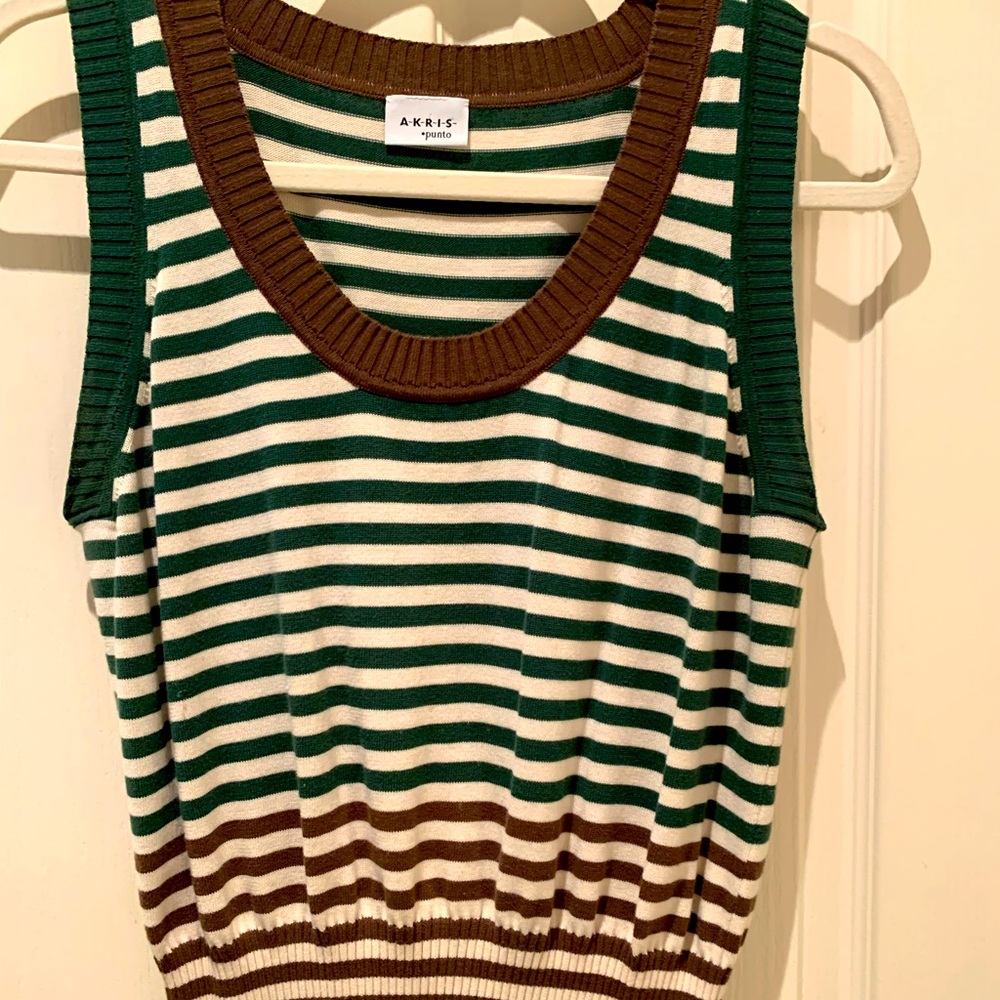 Ladies striped vest